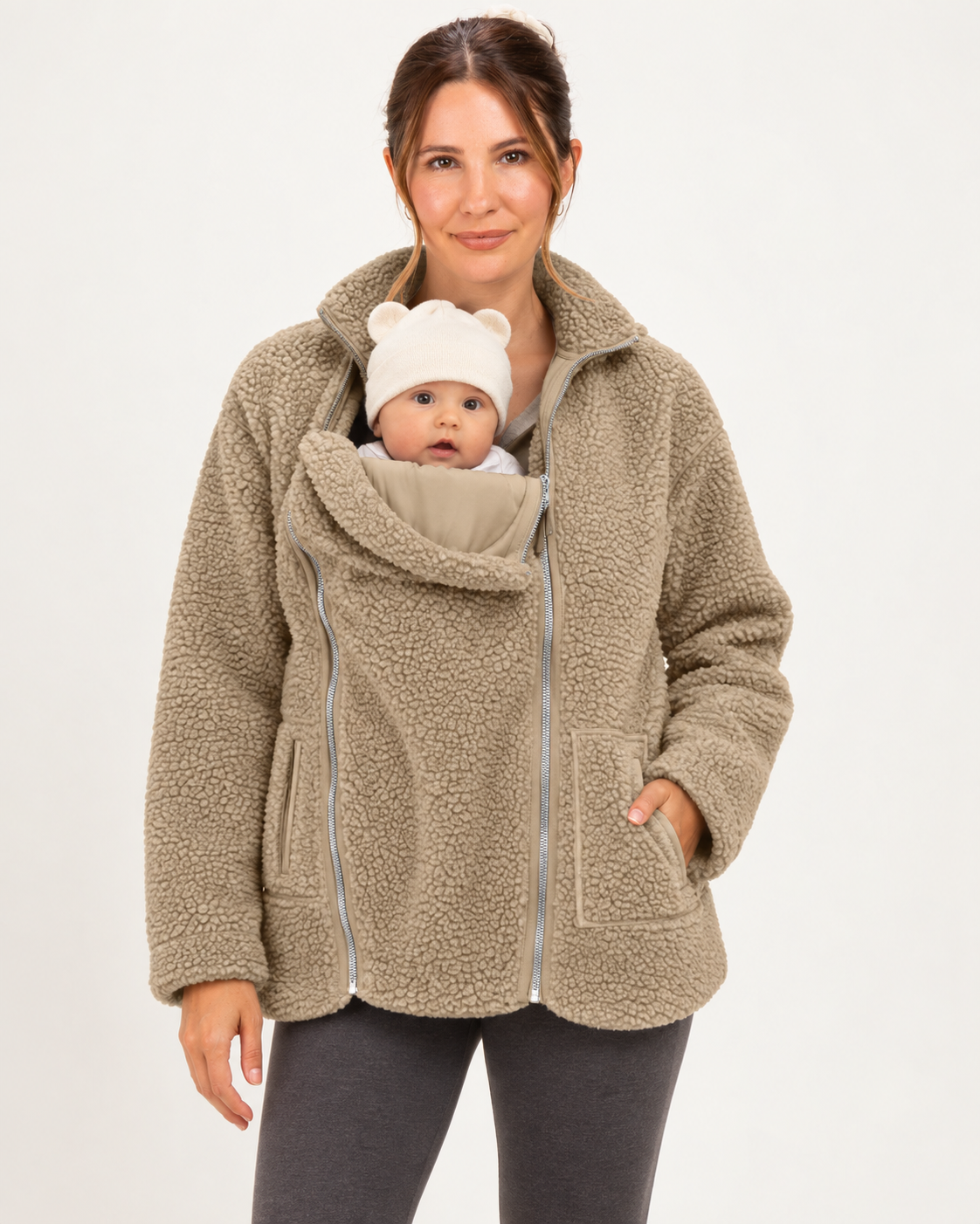 2-in-1 Babywearing Fleece Jacket