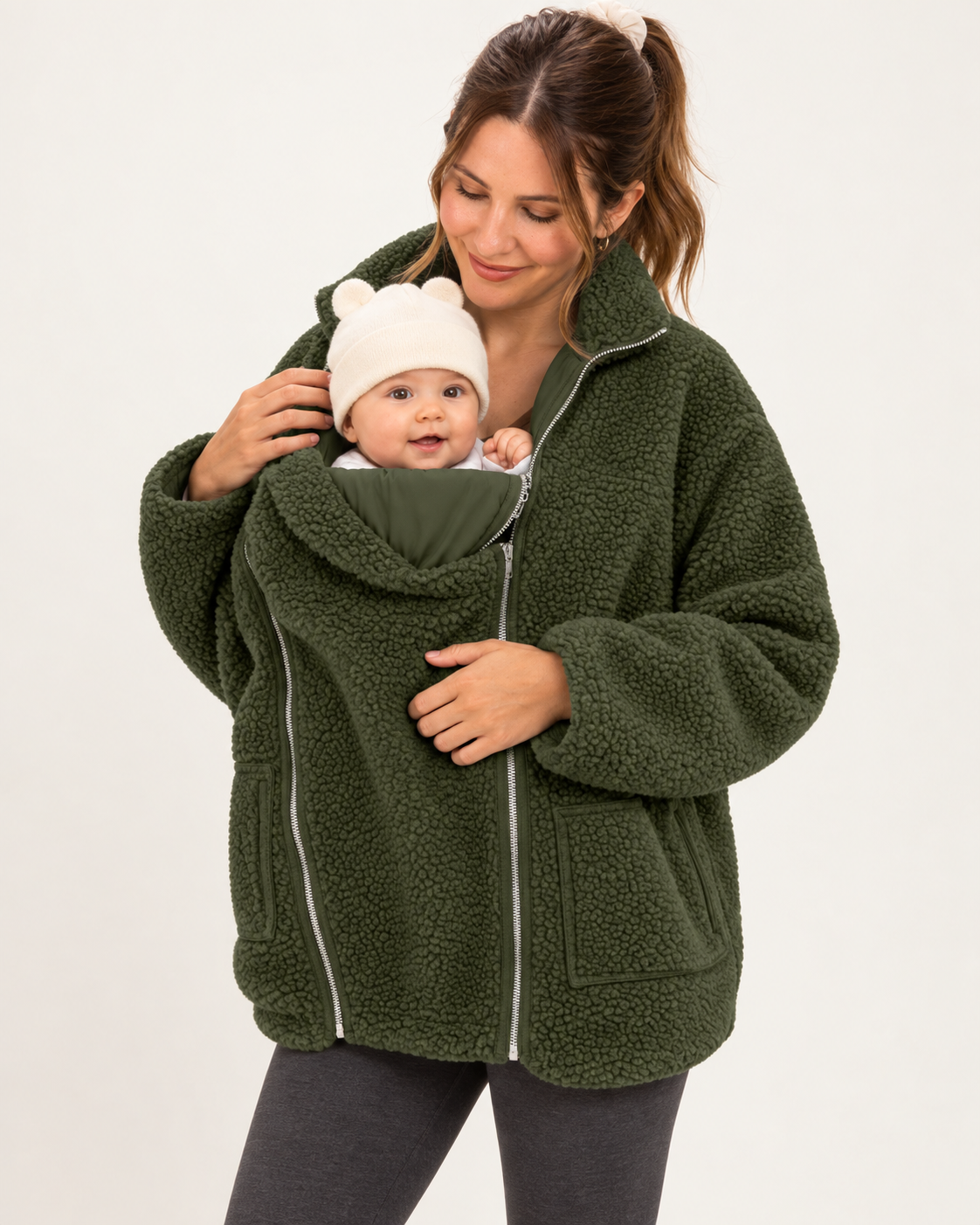 2-in-1 Babywearing Fleece Jacket