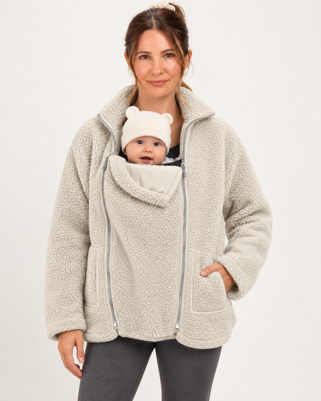 2-in-1 Babywearing Fleece Jacket