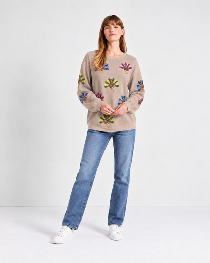 Thanksgiving Turkey Sequin Sweatshirt