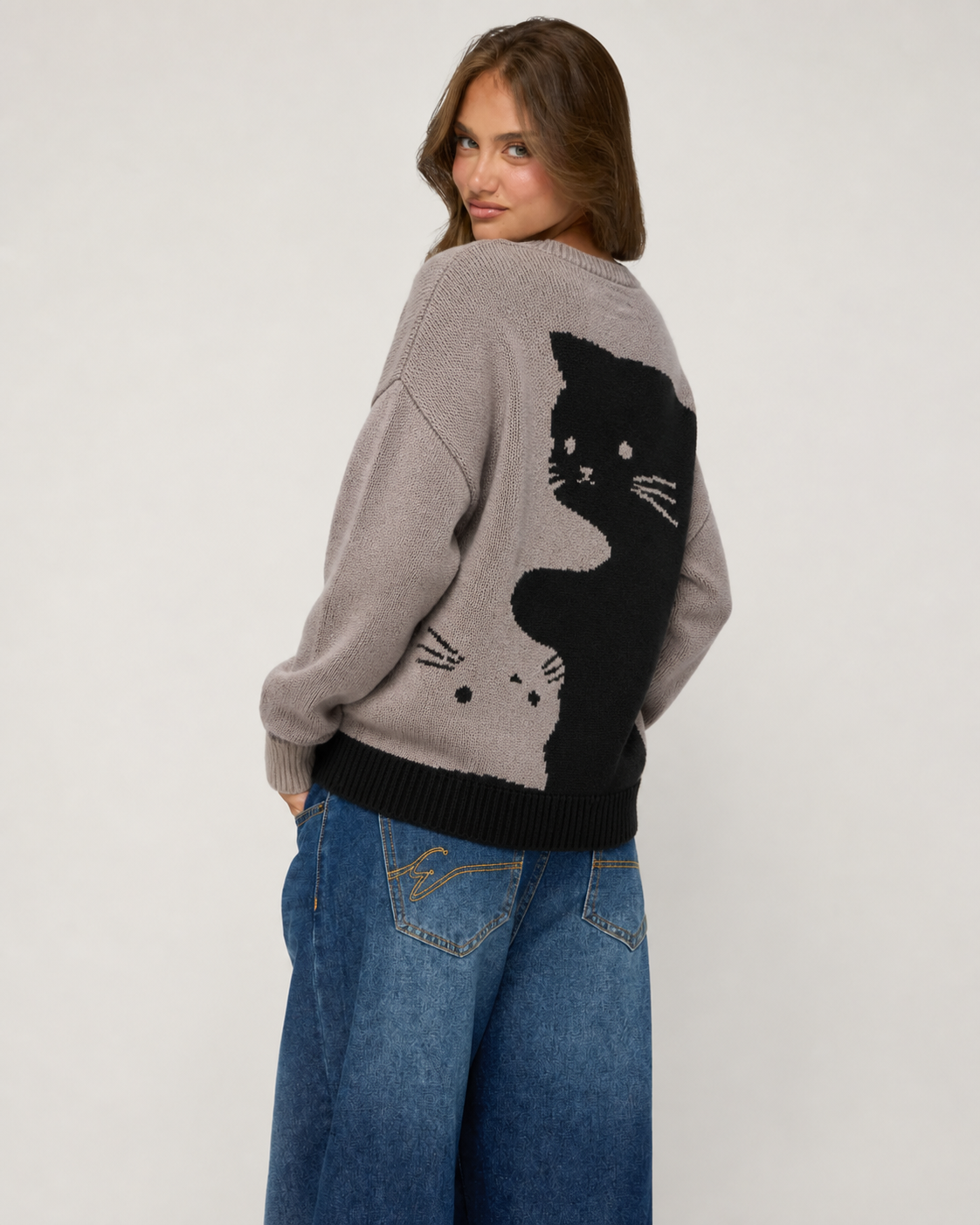 Purrfect Fall Cat Sweater