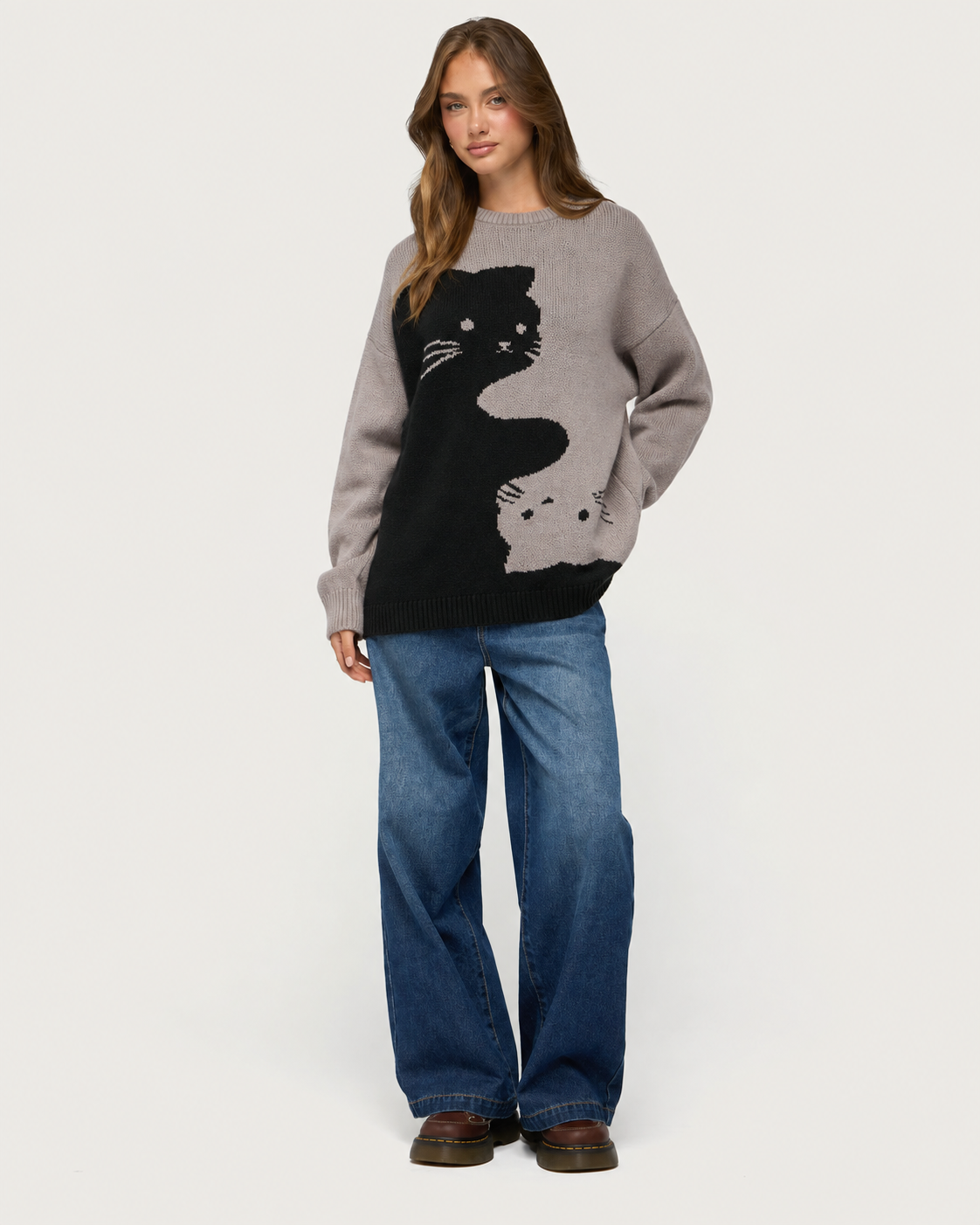 Purrfect Fall Cat Sweater