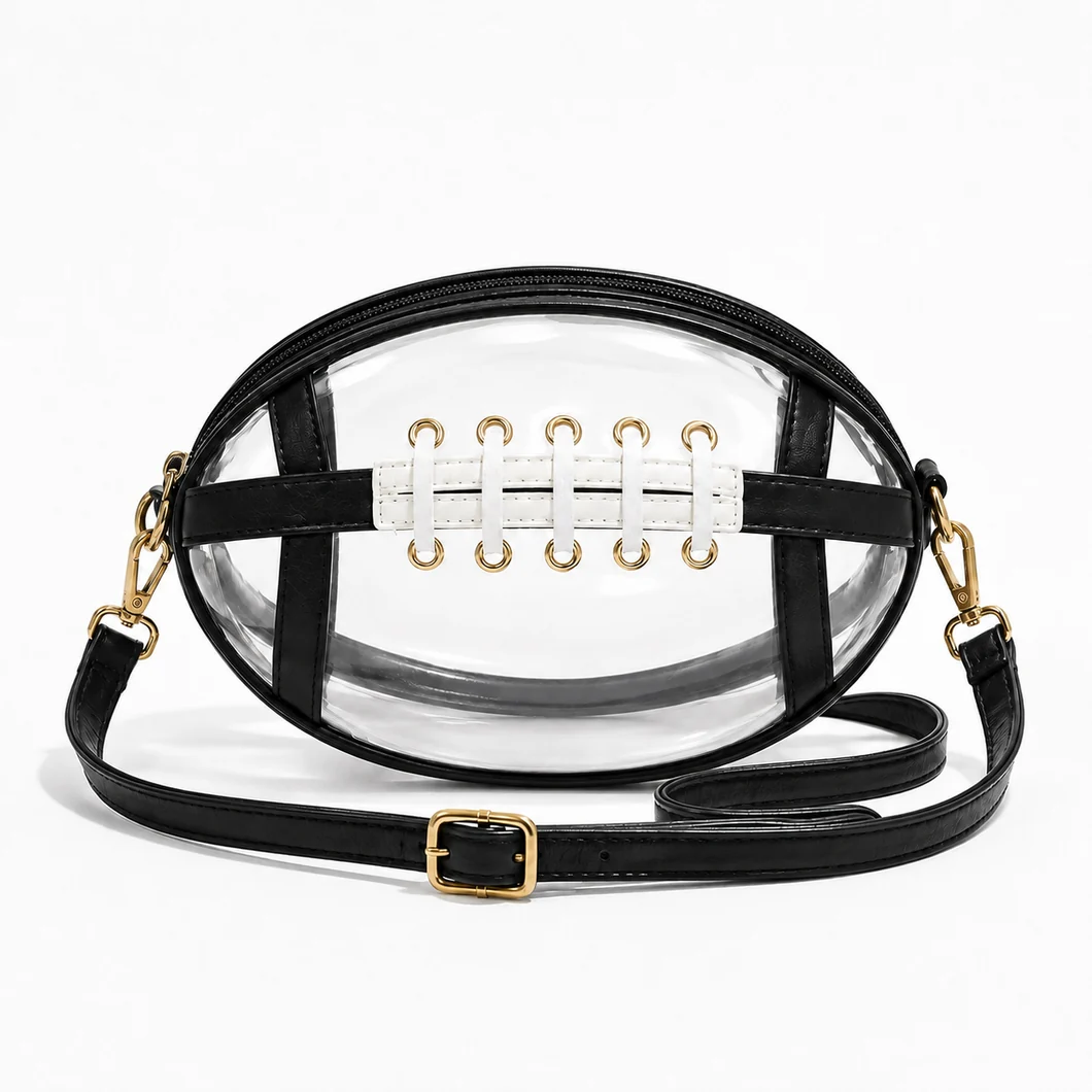 Clear Football Crossbody Bag