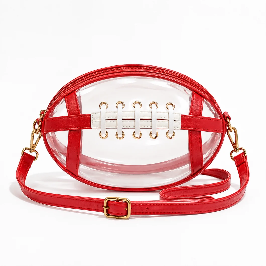 Clear Football Crossbody Bag